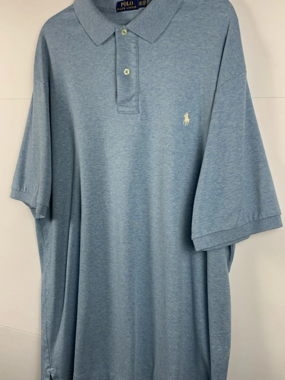 Polo Ralph Lauren Men’s 2XLT Big Tall Blue Polo Shirt Pony Logo Cotton